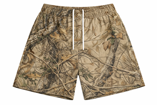 ASYLUM CO. REAL TREE V2 SATIN MESH SHORTS