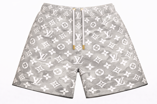 ASYLUM CO. FOGGY LV MONOGRAM SHORTS
