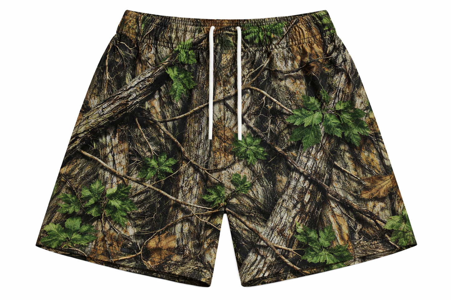 ASYLUM CO. REAL TREE V1 SATIN MESH SHORTS